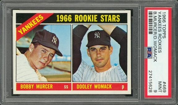 1966 Topps #469 Bobby Murcer Rookie Card – PSA MINT 9